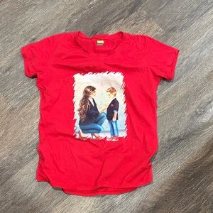 Red Kids T-Shirt with Graphic Print